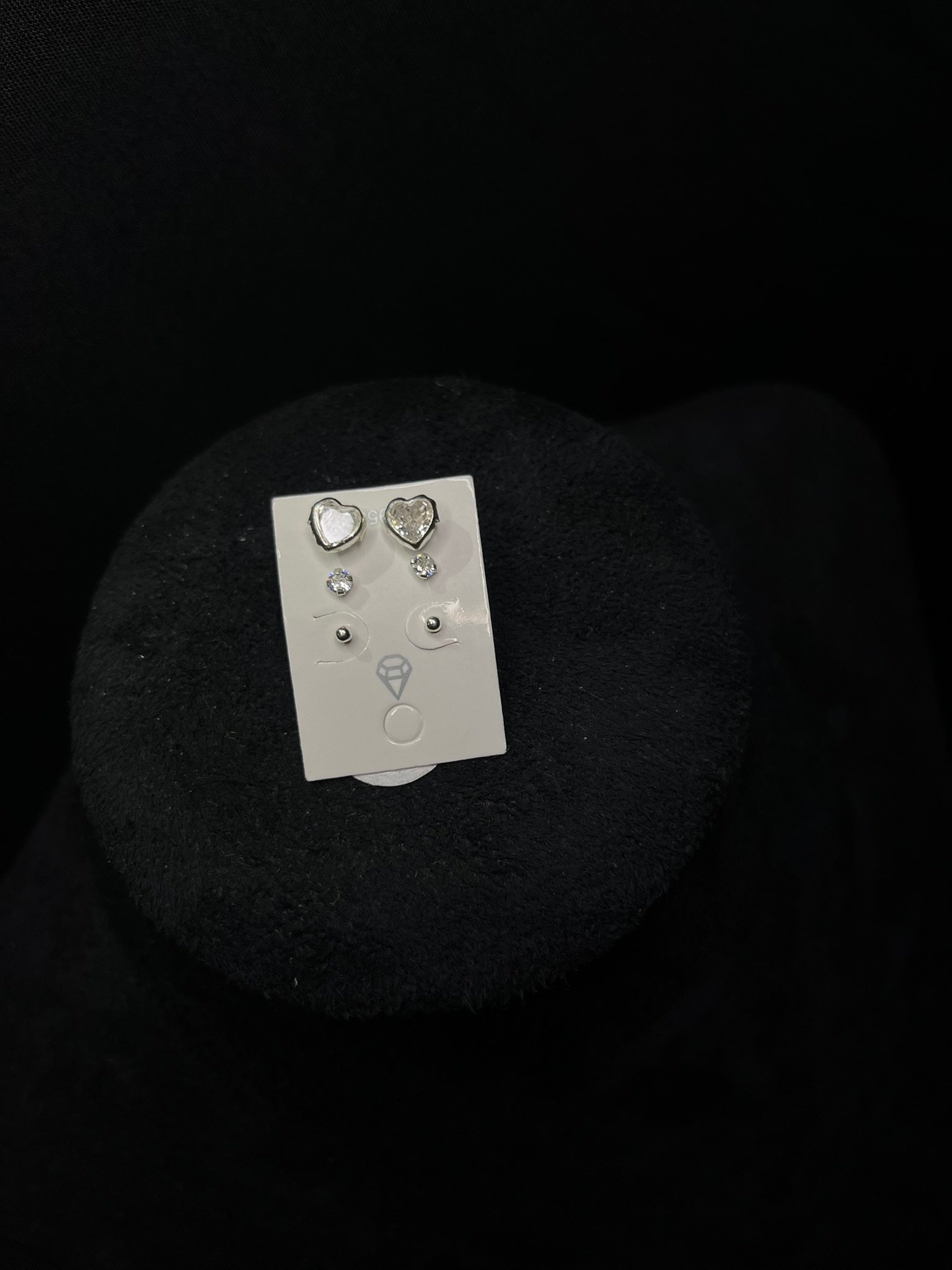 Brinco Kit Trio Pedra Zircônio