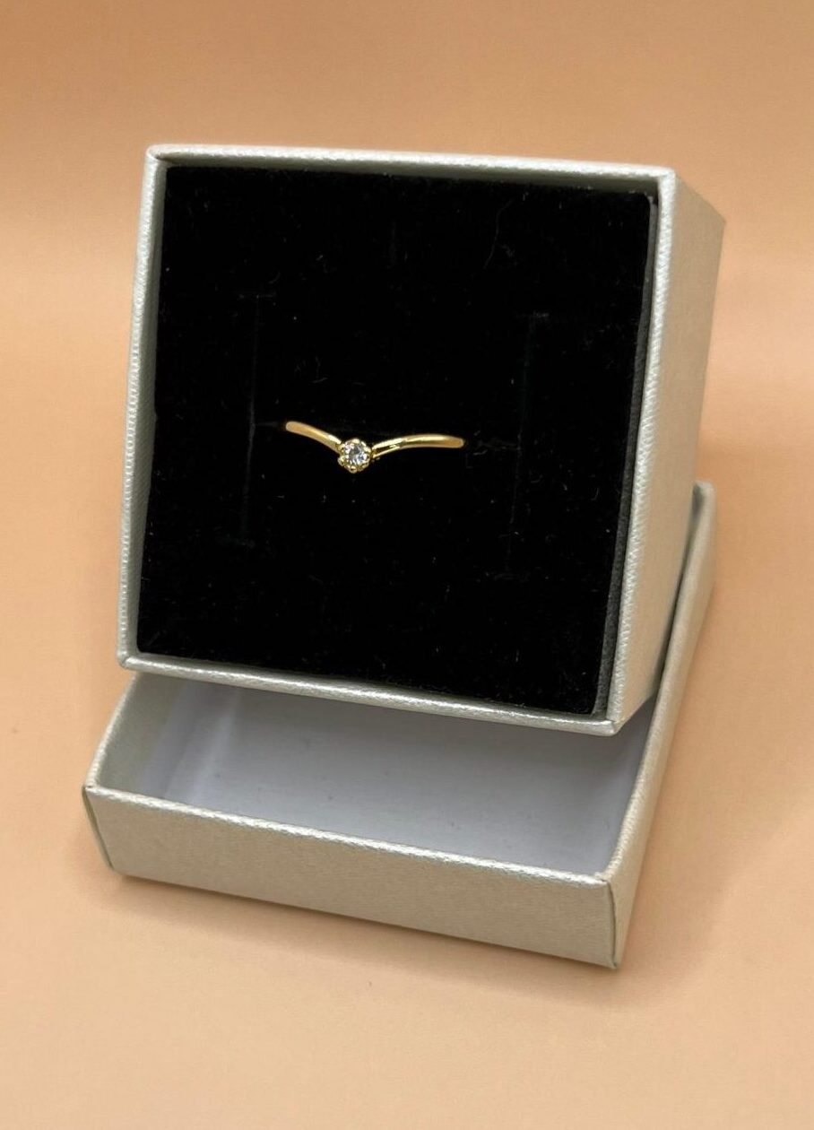 Anel Minimalista com Zircônia