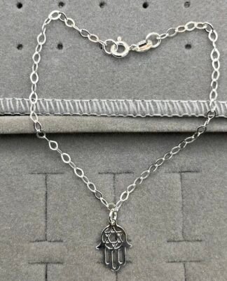 Pulseira Mão de Fátima Prata